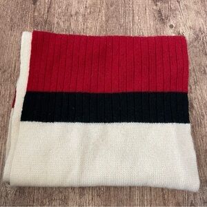 Gap Color Block Lambs Wool Scarf